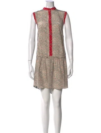 Pre-owned Marc By Marc Jacobs Silk Mini Dress In Pink