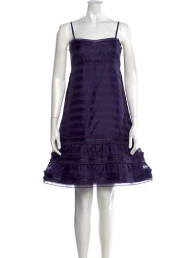 Pre-owned Marc By Marc Jacobs Silk Mini Dress In Purple
