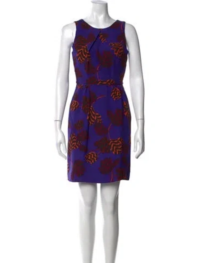 Pre-owned Marc By Marc Jacobs Silk Mini Dress In Purple