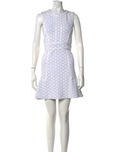 Pre-owned Marc By Marc Jacobs Silk Mini Dress In White