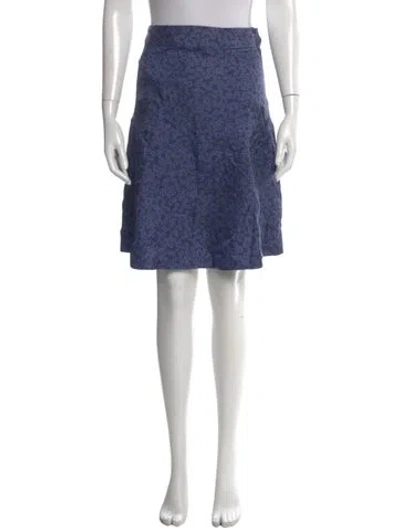 Pre-owned Marc By Marc Jacobs Silk Mini Skirt In Blue
