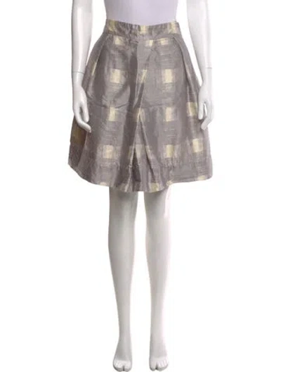Pre-owned Marc By Marc Jacobs Silk Mini Skirt In Gray