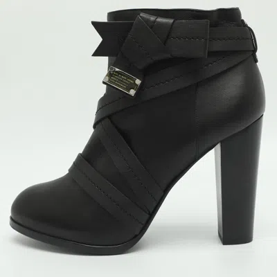 Pre-owned Marc By Marc Jacobs Size 41 Black Leather Mid Calf Boots