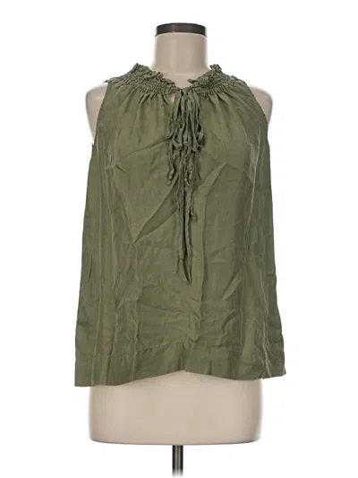 Pre-owned Marc By Marc Jacobs Sleeveless Blouse In Green