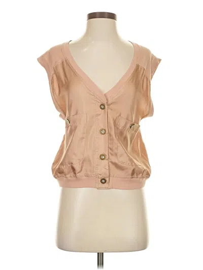 Pre-owned Marc By Marc Jacobs Sleeveless Button Down Shirt In Brown