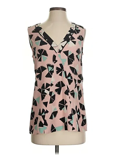 Pre-owned Marc By Marc Jacobs Sleeveless Silk Top Pink V-neck Tops