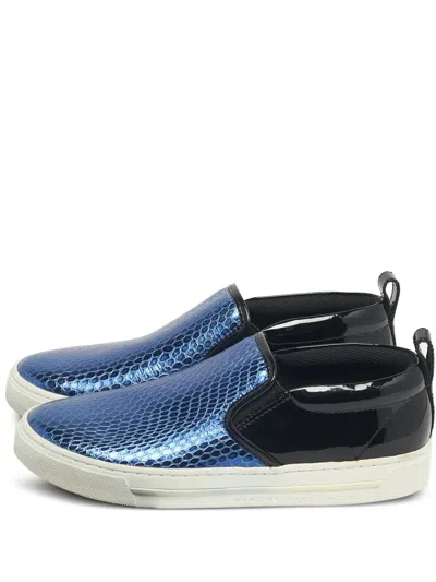Pre-owned Marc By Marc Jacobs Slip-on Sneakers In Blue