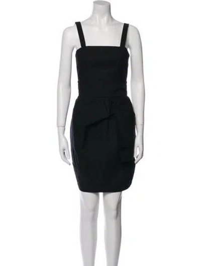 Pre-owned Marc By Marc Jacobs Square Neckline Mini Dress In Black