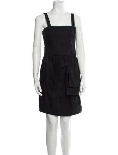 Pre-owned Marc By Marc Jacobs Square Neckline Mini Dress In Black