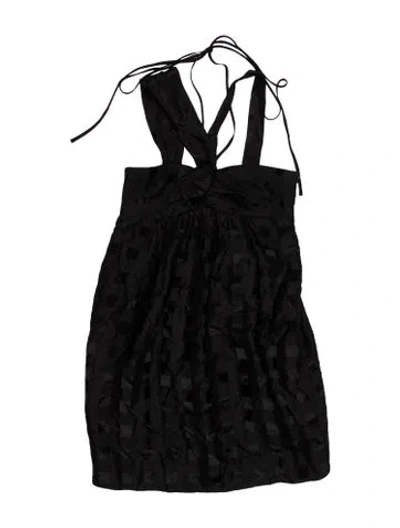 Pre-owned Marc By Marc Jacobs Square Neckline Mini Dress In Black
