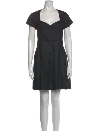Pre-owned Marc By Marc Jacobs Square Neckline Mini Dress In Black
