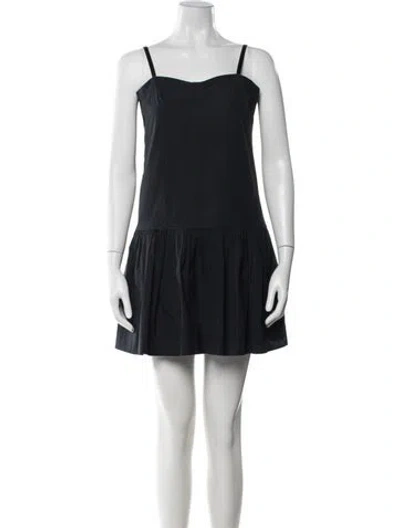 Pre-owned Marc By Marc Jacobs Square Neckline Mini Dress In Black