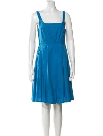 Pre-owned Marc By Marc Jacobs Square Neckline Mini Dress In Blue