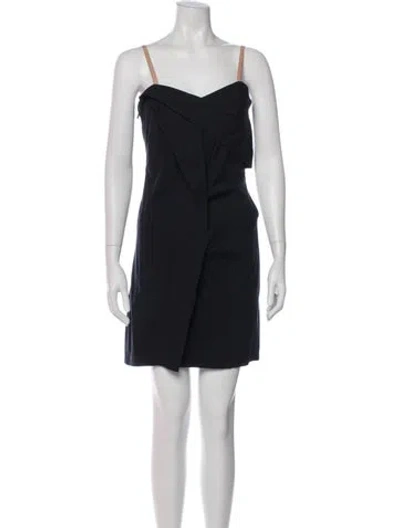 Pre-owned Marc By Marc Jacobs Square Neckline Mini Dress In Gray