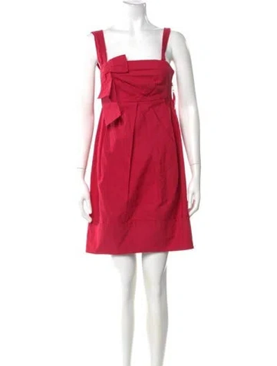 Pre-owned Marc By Marc Jacobs Square Neckline Mini Dress In Multi