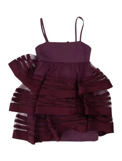 Pre-owned Marc By Marc Jacobs Square Neckline Mini Dress In Purple