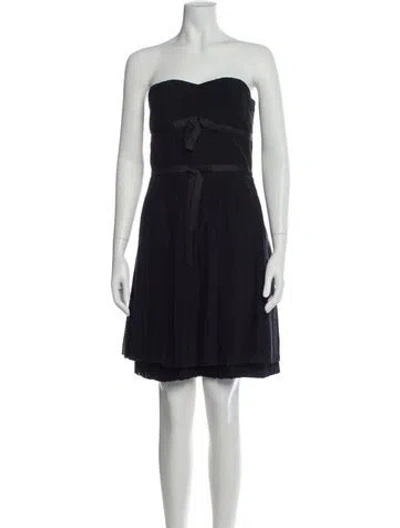 Pre-owned Marc By Marc Jacobs Strapless Mini Dress In Black