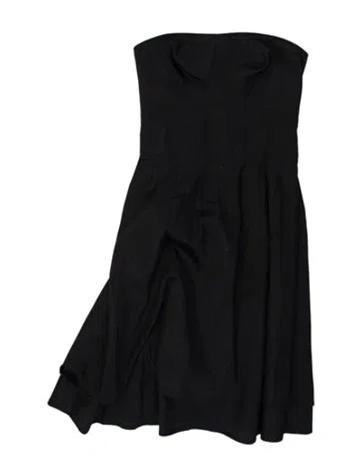 Pre-owned Marc By Marc Jacobs Strapless Mini Dress In Black
