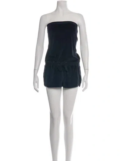 Pre-owned Marc By Marc Jacobs Strapless Romper In Black