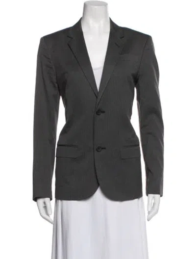 Pre-owned Marc By Marc Jacobs Striped Blazer In Grey