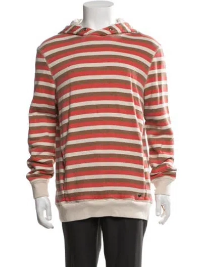 Pre-owned Marc By Marc Jacobs Striped Crew Neck Hoodie In Multicolor