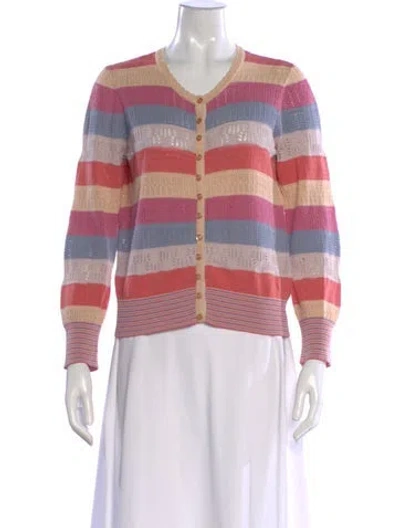 Pre-owned Marc By Marc Jacobs Striped Crew Neck Sweater In Neutral
