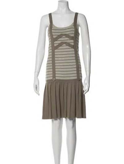 Pre-owned Marc By Marc Jacobs Striped Knee-length Dress In Multi
