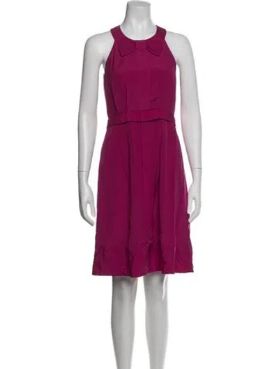 Pre-owned Marc By Marc Jacobs Striped Knee-length Dress In Purple