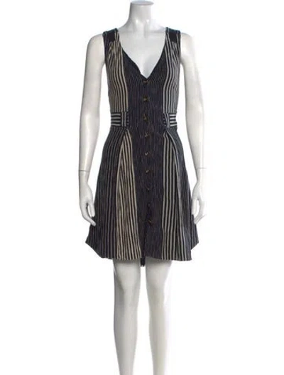 Pre-owned Marc By Marc Jacobs Striped Mini Dress
