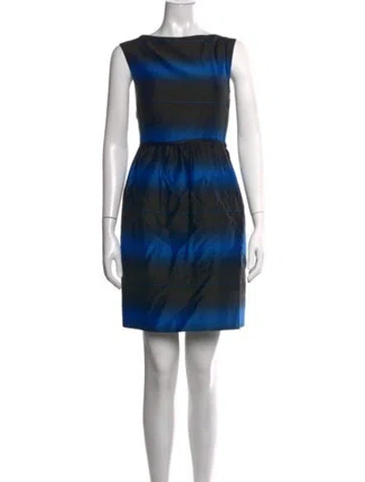 Pre-owned Marc By Marc Jacobs Striped Mini Dress In Black