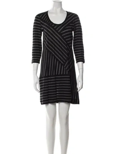 Pre-owned Marc By Marc Jacobs Striped Mini Dress In Blue