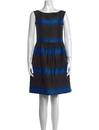 Pre-owned Marc By Marc Jacobs Striped Mini Dress In Blue