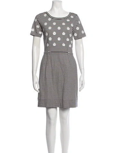 Pre-owned Marc By Marc Jacobs Striped Mini Dress In Blue