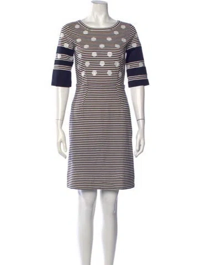 Pre-owned Marc By Marc Jacobs Striped Mini Dress In Blue