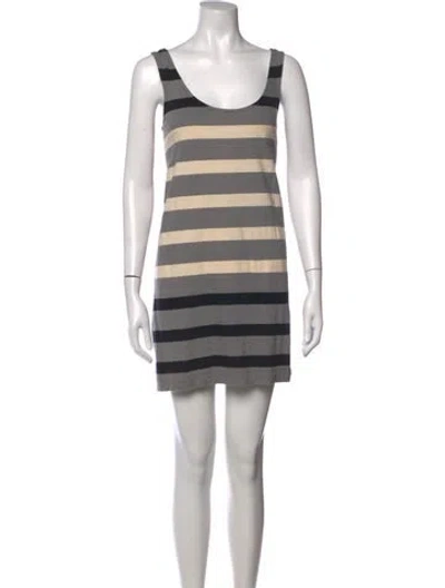 Pre-owned Marc By Marc Jacobs Striped Mini Dress In Multicolor