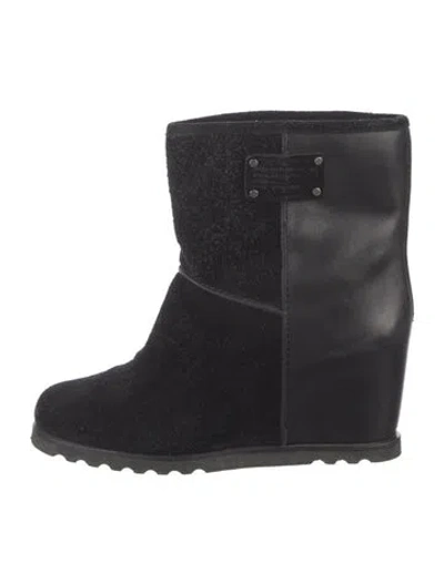 Pre-owned Marc By Marc Jacobs Suede Boots In Black