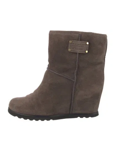Pre-owned Marc By Marc Jacobs Suede Boots In Brown