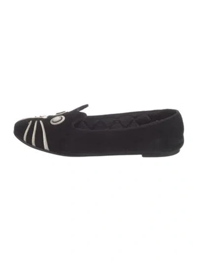 Pre-owned Marc By Marc Jacobs Suede Colorblock Pattern Ballet Flats In Multi