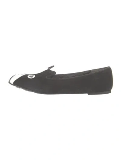 Pre-owned Marc By Marc Jacobs Suede Graphic Print Loafers In Gray