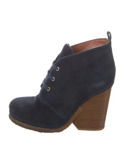 Pre-owned Marc By Marc Jacobs Suede Pumps In Blue
