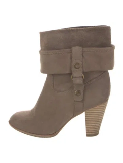 Pre-owned Marc By Marc Jacobs Suede Riding Boots In Brown