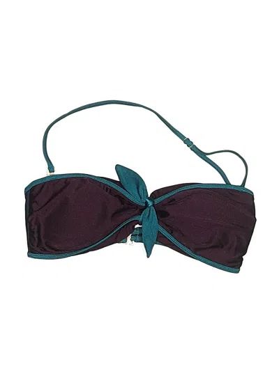 Pre-owned Marc By Marc Jacobs Swimsuit Top Burgundy Swimwear