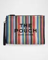 Marc By Marc Jacobs The Stripe Mesh Large Pouch Bag In Multi