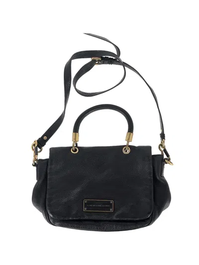 Pre-owned Marc By Marc Jacobs Too Hot To Handle Leather Tote Bag In Black
