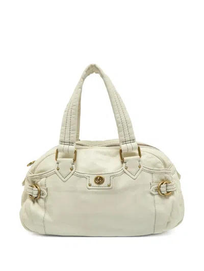 Pre-owned Marc By Marc Jacobs Totally Benny Tote Bag In White