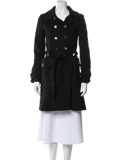 Pre-owned Marc By Marc Jacobs Trench Coat In Black