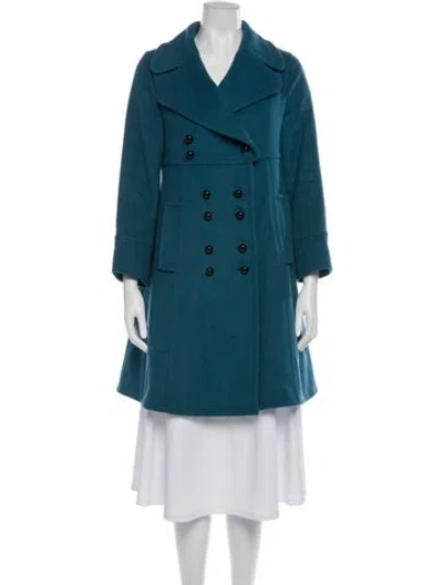 Pre-owned Marc By Marc Jacobs Trench Coat In Blue