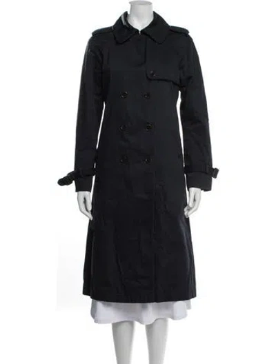 Pre-owned Marc By Marc Jacobs Trench Coat In Blue