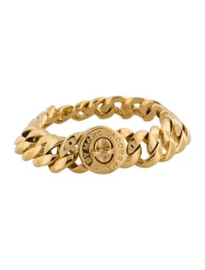 Pre-owned Marc By Marc Jacobs Turn Lock Chain Link Bracelet, 6.5" In Multicolor