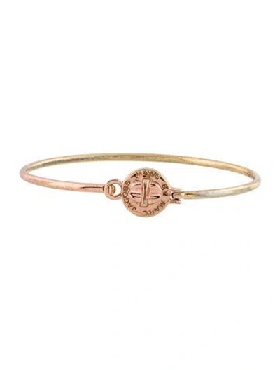 Pre-owned Marc By Marc Jacobs Turnlock Bangle Bracelet, 6.5" In Multicolor